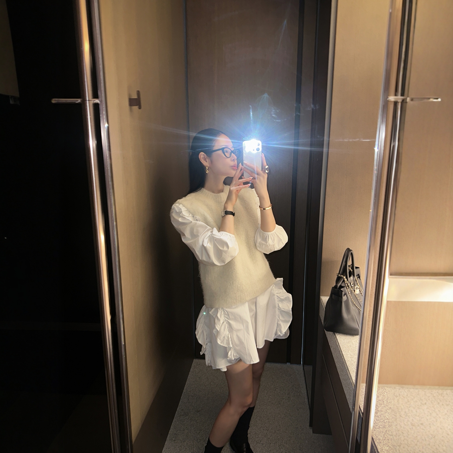 【韩国官网直邮】Partysu韩国代购正品女2025冬季连衣裙&针织背心