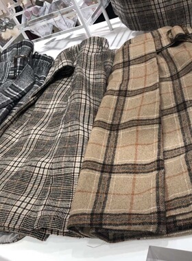 盐甜日本代购【国内现货】nice claup 格子裙