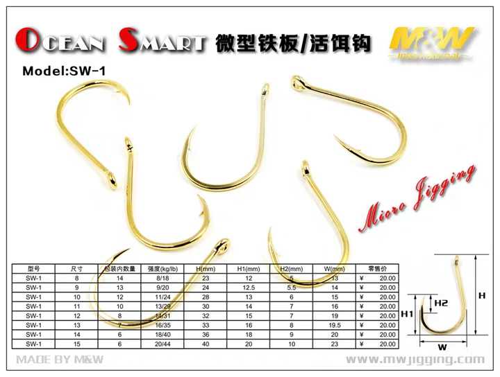 mw海钓鲈鱼管付千又未近海铁板钩