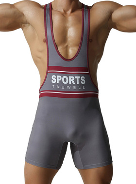 TAUWELL特为男士运动连体背心潮流型男时尚运动跑步健身瑜伽骑行