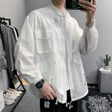 夹克男透气大码 外套防晒衫 防晒衣服2019男士 超薄工装