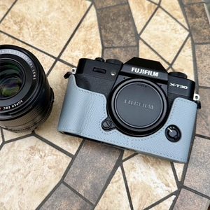 cam-in 富士XT30II相机保护套真皮X-T30三代相机包手工底座牛皮套