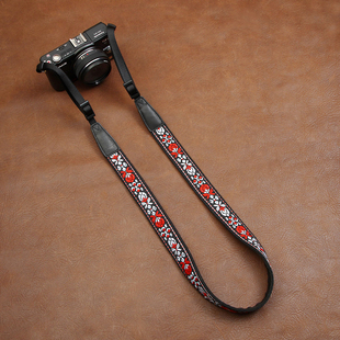 相机背带cam in民族风挂脖复古文艺挂绳微单可调单反挂带斜挎肩带
