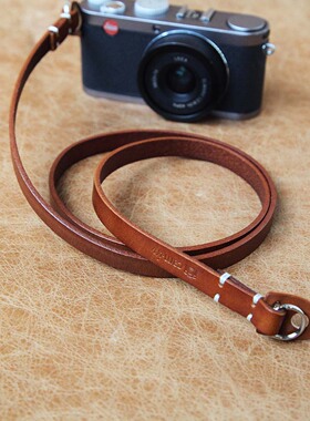 cam-in 相机背带复古文艺挂绳牛皮数码单反挂带微单挂脖真皮肩带
