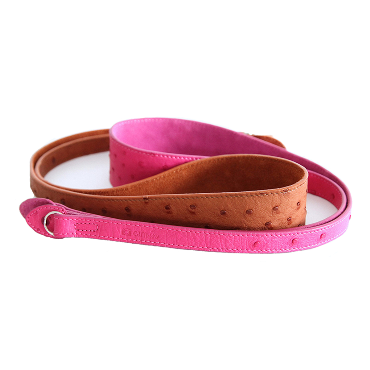 cam·in相機背帶鴕鳥皮手工肩帶