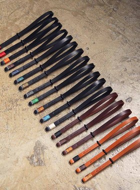 cam-in 复古头层牛皮单反数码相机手腕带微单摄影圆孔手带 WS031