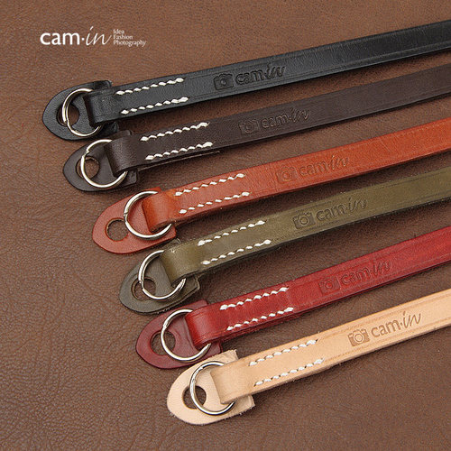 cam-in手工真皮数码索尼相机背带