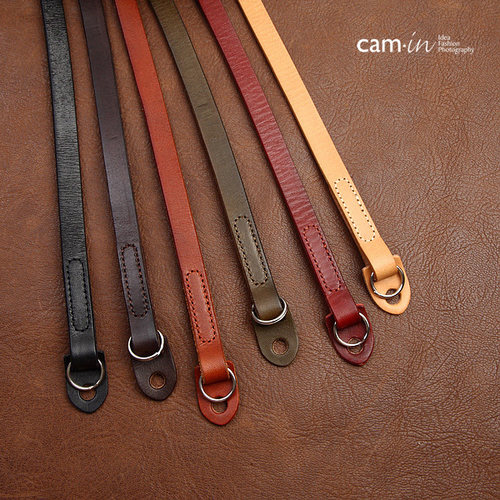 cam-in真皮微单相机牛皮相机背带