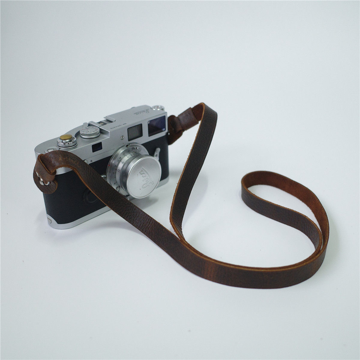 相机背带cam-in复古文艺牛皮真皮微单挂脖单反挂带挂绳数码肩带