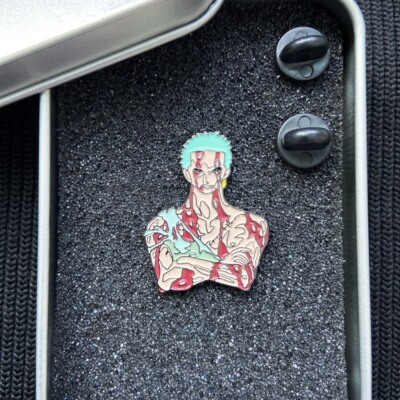 原创OP海贼王索隆金属徽章