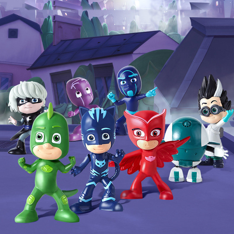 奥迪双钻睡衣小英雄月之女迷你人偶蛋糕装饰摆件盲盒套装玩具公仔