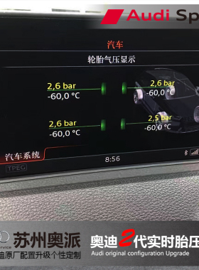 奥迪新A4LQ5LQ7A3S3Q3A5A6LA7TT原厂二代胎压实时器数值温度监测