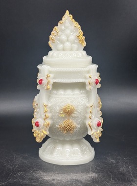 佛塔开业舍利塔摆件树脂工艺品客厅办公室家居装饰摆设商务礼品