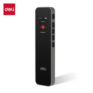 得力MP304录音笔商务办公会议记录断电保存上课学习便携式 录音机