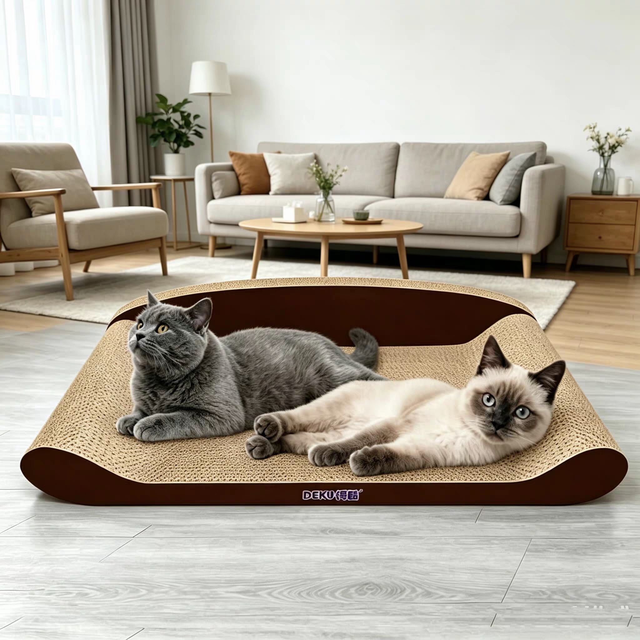 得酷猫抓板耐磨猫窝瓦楞纸猫沙发