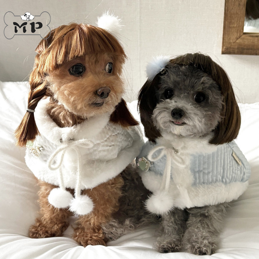 『Memory Pet』韩国代购宠物蝴蝶结绒球樱花胸针仿貂毛韩服围脖,宠物/宠物食品及用品,围巾/口水巾,淘宝优惠券,粉丝福利购,淘宝优惠卷