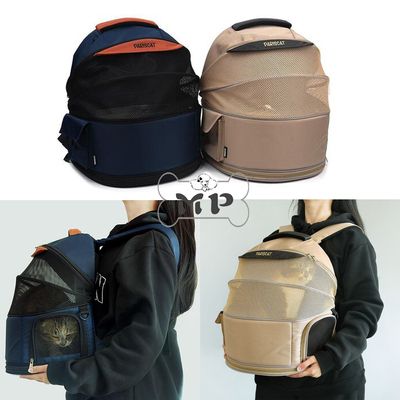 韩代宠物网纱透气展开出行双肩包