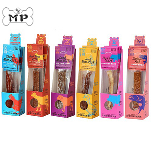 部分现货~韩国进口宠物狗狗便携鸡鸭牛羊肉磨牙肉棒零食试吃装