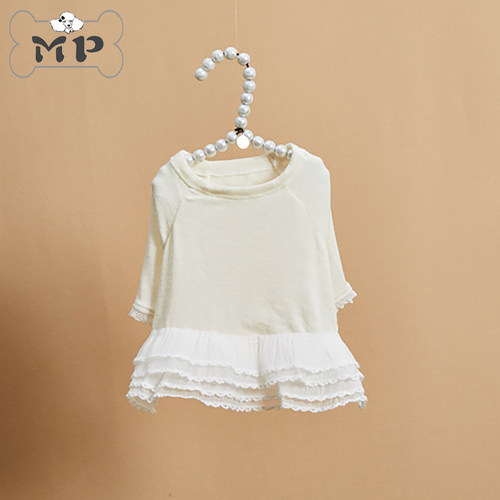 韩代宠物LD玫瑰蕾丝蛋糕裙连衣裙