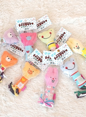 部分现货~韩国ParisDog兔子小熊猪青蛙宠物狗狗绳结发声玩具