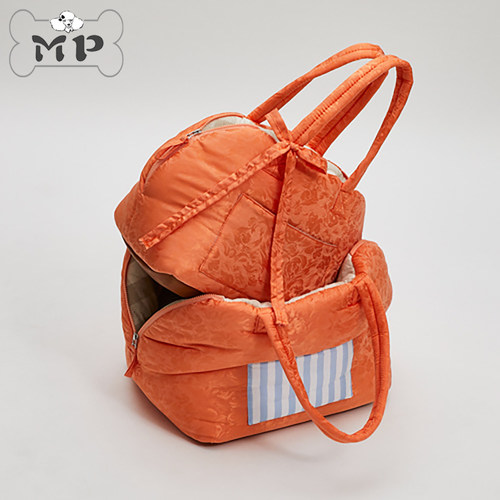 韩代秋冬宠物LD橘色双面单肩包