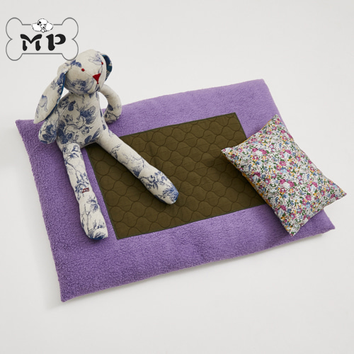 『Memory Pet』韩国louisdog宠物猫狗意大利生态皮草紫色方形垫子
