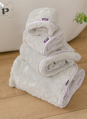 部分现货~韩国scamper宠物猫狗强吸水柔软不刺激浴巾毛巾