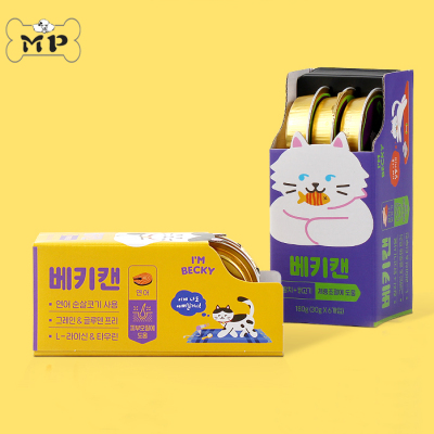 韩国进口金枪鱼鸡肉猫牛磺酸罐头