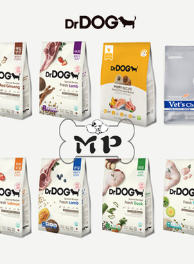 现货~韩国正品DrDOG羊肉鸭肉红参皮肤护关节控制体重宠物全犬狗粮
