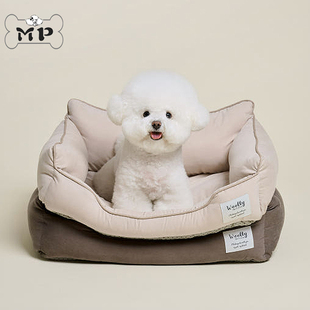 韩国代购 Memory Pet 狗窝 woolly宠物方形边框生活防水一体式