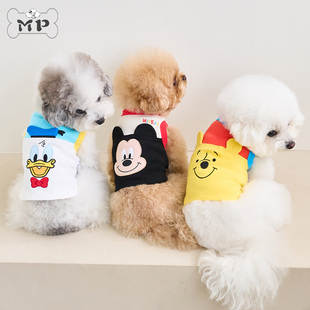 『Memory Pet』韩国bennys宠物可爱米奇唐老鸭立体耳朵弹力背心