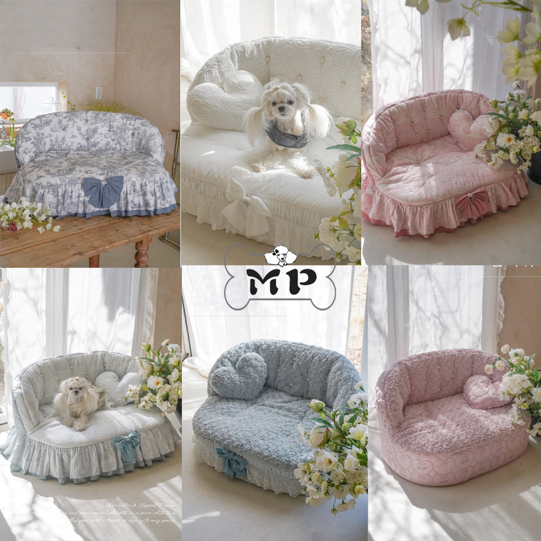 韩代爱心抱枕蝴蝶结玫瑰沙发床