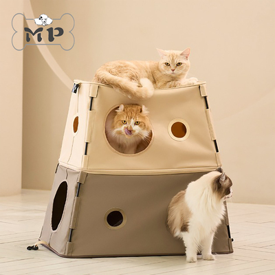 韩代duit猫咪可折叠双层帐篷猫屋