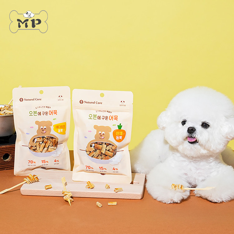 『Memory Pet』韩国Natural Core宠物狗蔬菜奶酪营养烤箱鱼排零食