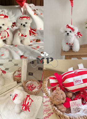 『Memory Pet』韩国todley宠物出行蝴蝶结糖果背包帽子胸背牵引绳