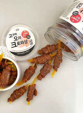 『Memory Pet』韩国妈咪爱手工宠物零食红薯鸭肉明太鱼羊肉卷200g