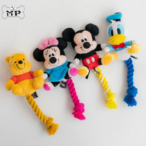 DAN米奇唐老鸭维尼发声绳索玩具