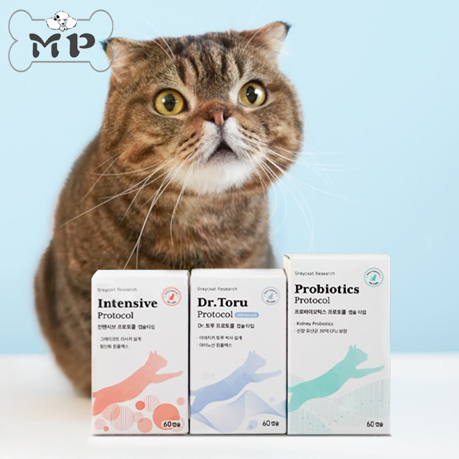 『Memory Pet』韩国代购GR宠物猫肾脏健康综合营养胶囊补剂60粒