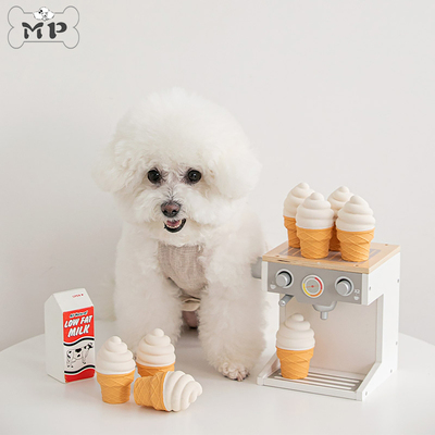 韩代宠物仿真甜筒乳胶发声玩具