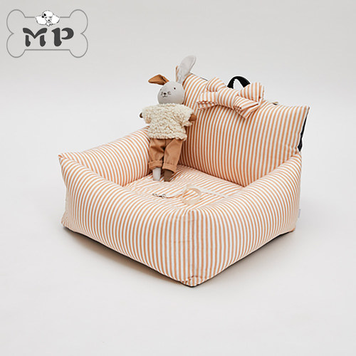 韩代宠物橙色条纹蝴蝶稳定车载窝