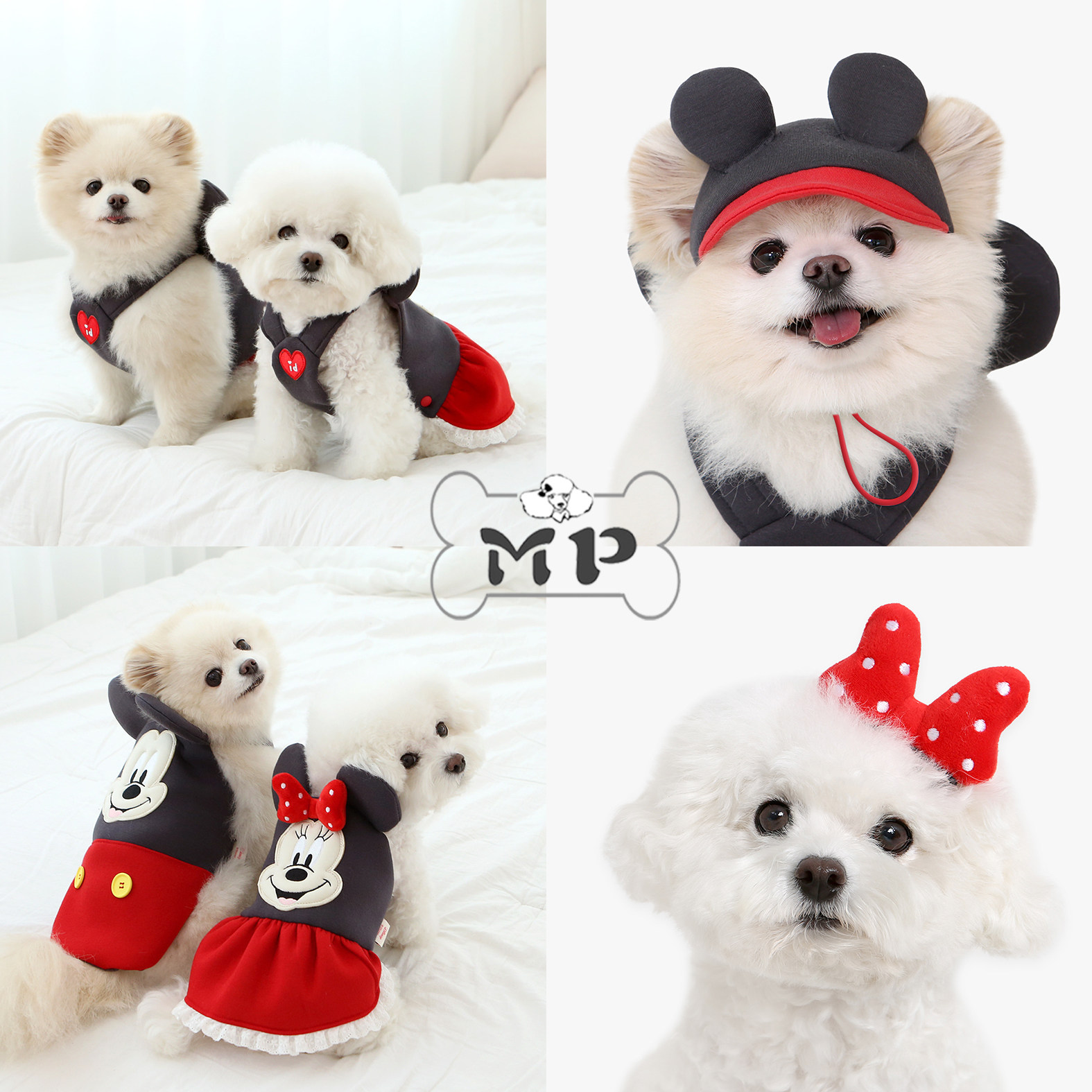 『Memory Pet』韩国itsdog宠物春秋可爱米奇米妮蝴蝶结上衣连衣裙,宠物/宠物食品及用品,狗宠物服装/雨衣,淘宝优惠券,粉丝福利购,淘宝优惠卷