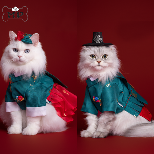 『Memory Pet』韩国fancpet宠物猫狗宫廷韩服男宝外套/女宝连衣裙