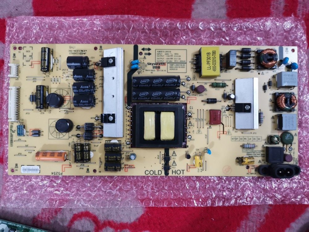 创维55G3电源板168P-L5K01B-00/5800-L5K01B-0000