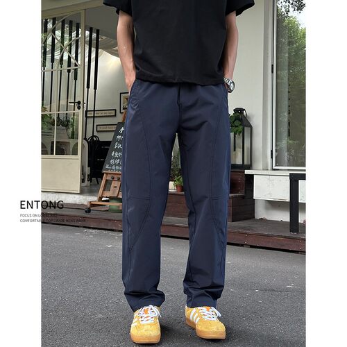 美式复古街头解构微宽松休闲裤