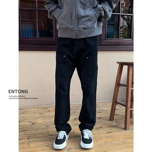 美式复古vibe工装牛仔裤