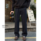潮牌宽松百搭直筒长裤 男款 cleanfit黑藏青休闲卫裤 Entong春秋美式
