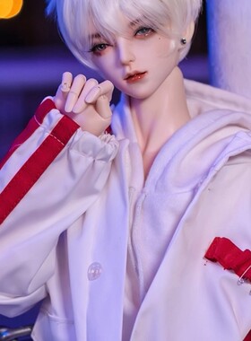 3分BJD大叔娃娃衣服TD68CM小叔俊熙官服宽松休闲上衣+短裤+假发鞋