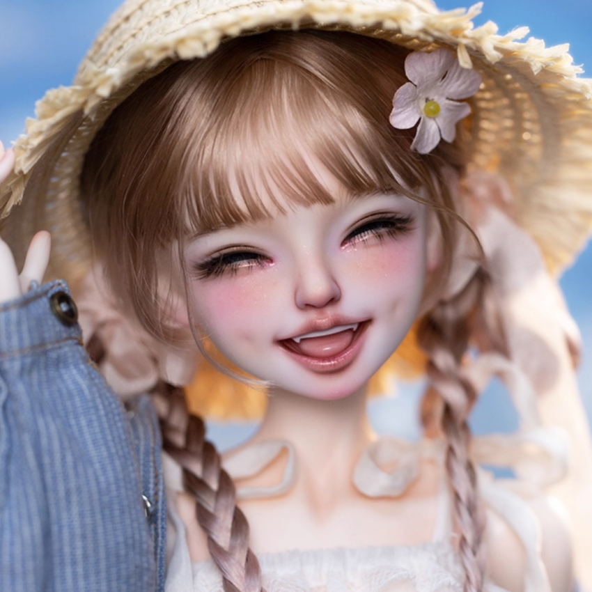 画境社4分女娃单头艾笑BJD素头