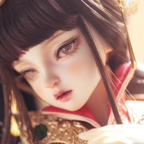 RD古装4分女玲珑BJD娃娃全套SD女