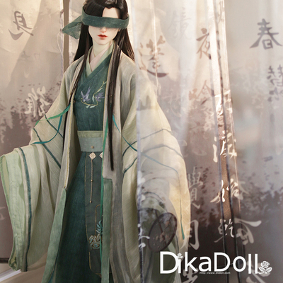古装BJD娃娃衣服DK大叔汉服假发